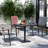 Saville Outdoor Faux Teak Dining or Patio Table with Poly Slats-1225780828