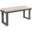 Ensemble de salle à manger 6 pièces en bois massif comprenant une table rectangulaire, 4 chaises et un banc pour les réunions de famille et les événements sociaux