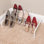 White Wire 9-Pair Shoe Rack