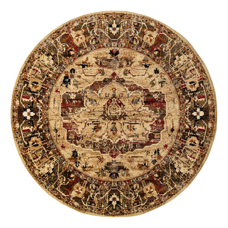 Alameda Abstract Indoor Rug, Round 7'10"
