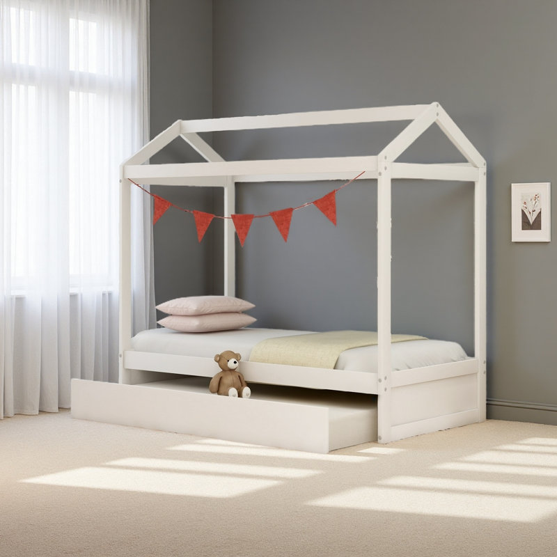 Lit maison avec lit gigogne, peut être décoré