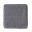 Soft Grey Cotton Knitted Foot Stool - Hand Crafted, 16.94 Inches Dimensions, Charming Presence Attractive Characteristic