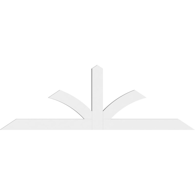 Support pour pignon en PVC de qualité architecturale Richland, H 24 po x l 72 po (pas: 8/12), P 2 po x F 4 po