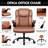 Faux Leather Mid Back Executive Office Chair-286504230