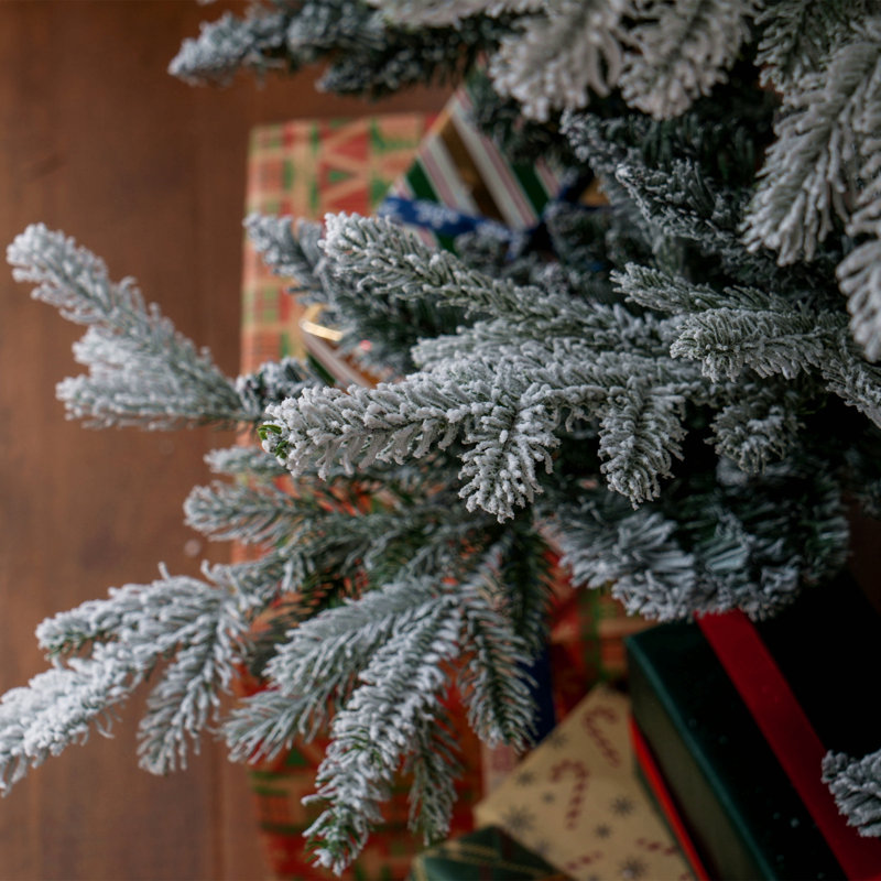Pied de sapin de Noël artificiel, arbre de Noël articulé en pin avec 795 branches réalistes, base en acier, ouverture automatique, vert