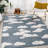 Hedwig High-Low Youth Cloud Scandi Dark Blue/Ivory Indoor/Outdoor Rug-1069032161-1069032167
