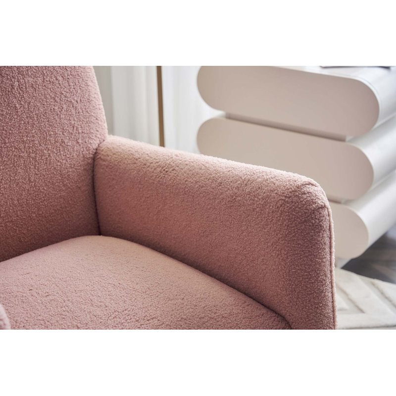 Chaise berçante Teddy, Rose