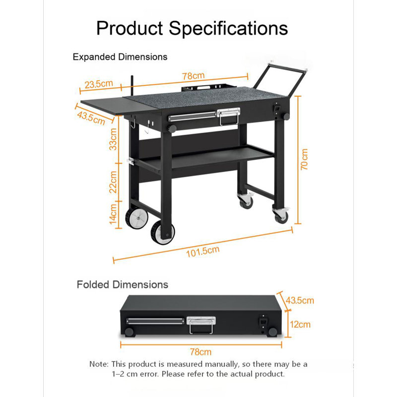 Table pliable idéale pour l'extérieur