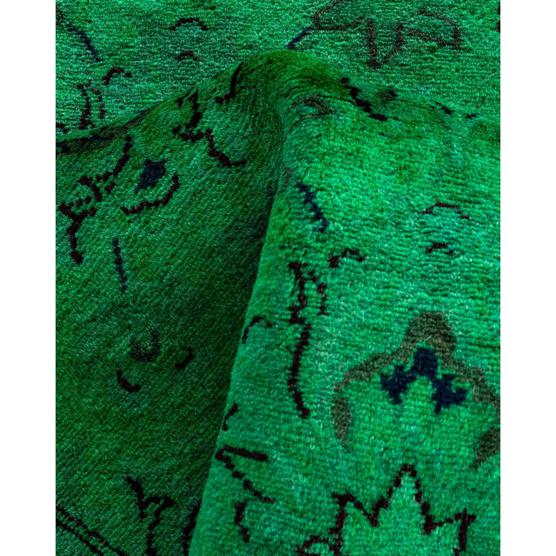Overyed One-of-a-Kind Runner 2'7" X 10'4" Hand Knotted Area Rug