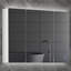 Armoire à pharmacie de salle de bain avec lumières, armoire à miroir à DEL, température 3 couleurs, armoire de rangement pour salle de bain, fixation murale