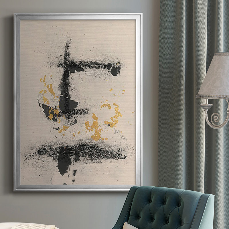 Charcoal Remnants II, reproduction encadrée de qualité supérieure - prête à être accrochée, H 42,5 po x l 30,5 po x P 1 po