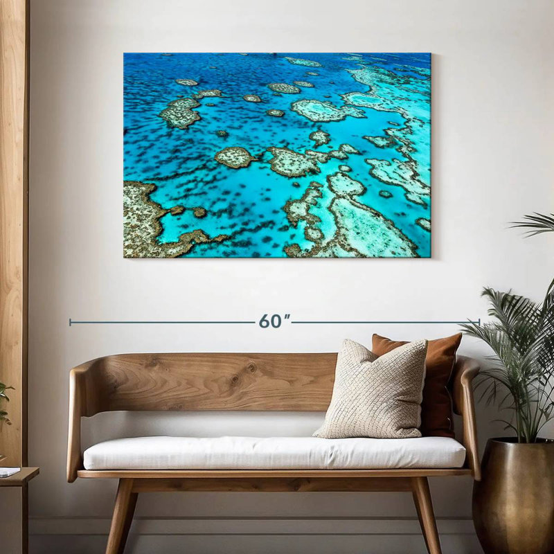 Grande barrière de corail de Marchelle, H 30 po x l 45 po