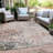 Machine Washable Indoor/Outdoor Xhevrie Salmon Rug-322372191