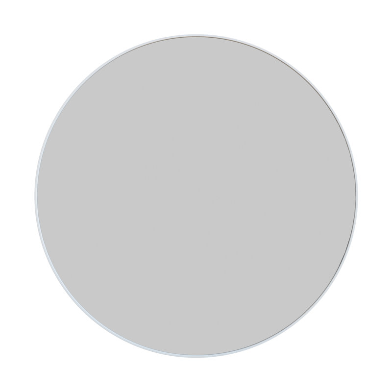 Leia Round Mirror, White, 36" x 36"