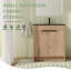 Meuble-lavabo sur pied simple en céramique avec plateau en céramique 30,07 po Cottam