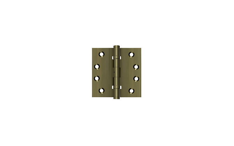 102'' x 102'' Butt Bearing Hinge, Antique Brass