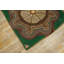 Tapis crocheté vert antique