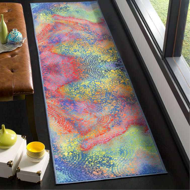 Darcy Performance Machine Washable Abstract Rug