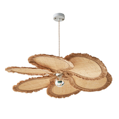Wabi-Sabi Style Petal-Shaped Lafite Chandelier