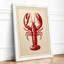 Specimen Lobster Botanical - Framed Print-866452973-866452970