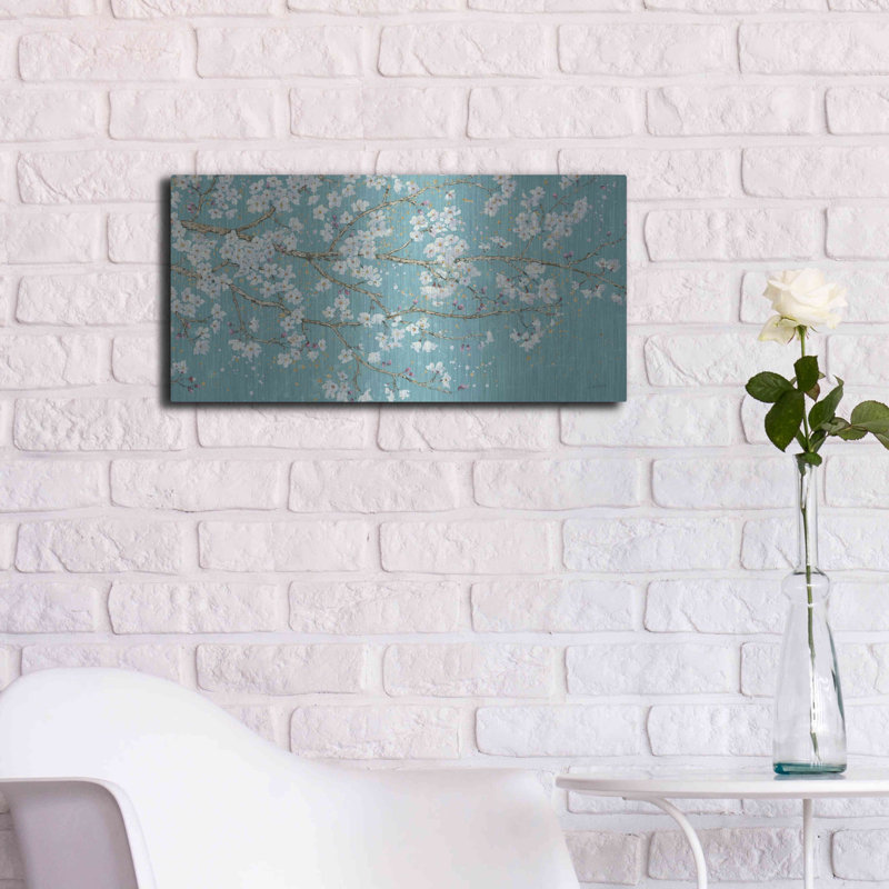 «April Breeze I TEAL» par James Wiens, H 12 po x l 24 po