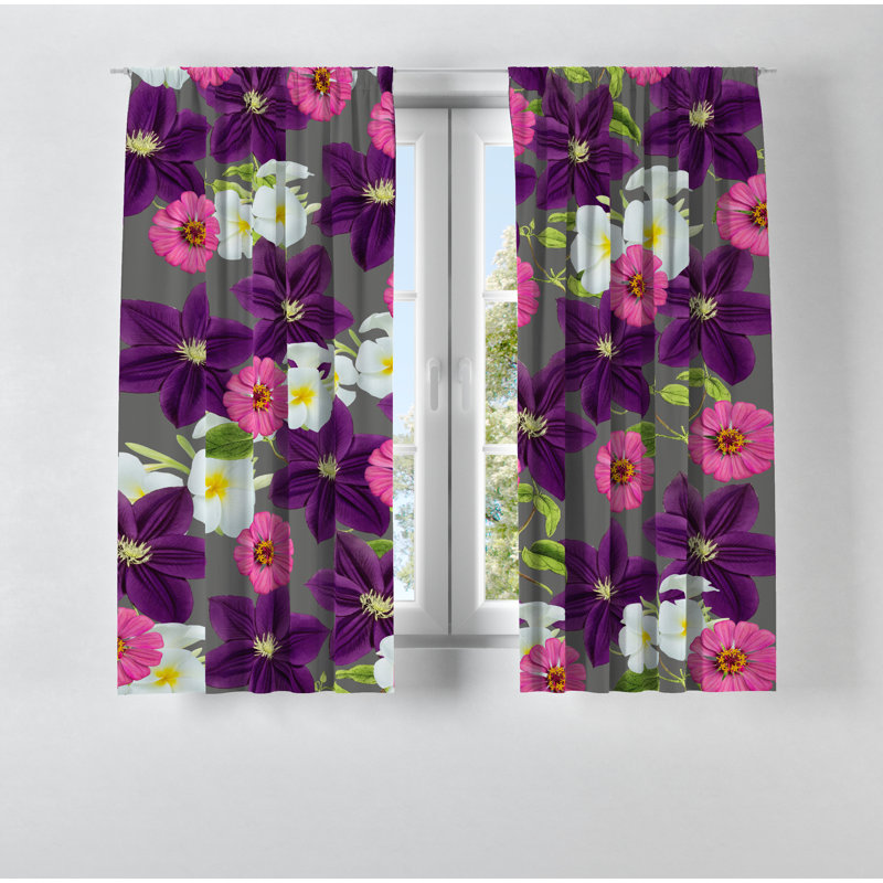 Semi Sheer Curtain Pair, 20" W x 52" L