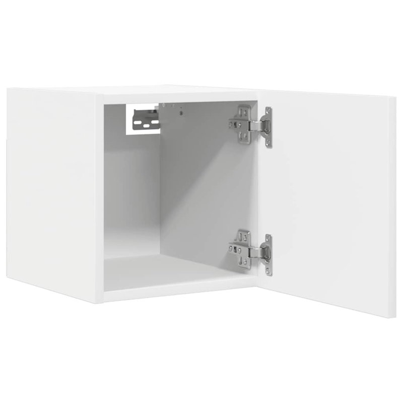30cm H Media Cabinet, White
