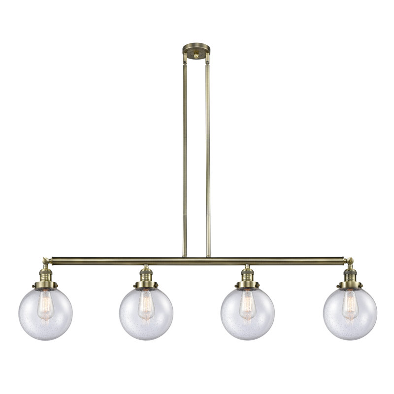 Keaire 4 - Light Kitchen Island Pendant, Brushed Satin Nickel