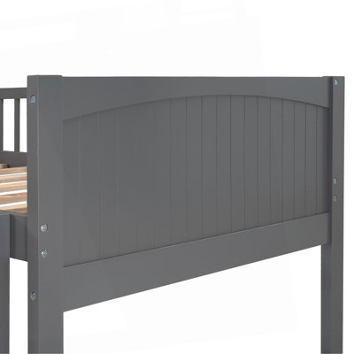 Twin Size Bunk Bed with a Loft Bed attached, with Two Drawers