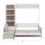 Lit escamotable mural avec canapé et tablettes Murphy-108195641