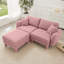Canapé modulaire pour causeuse 2 places en tissu Boucle-1663916644