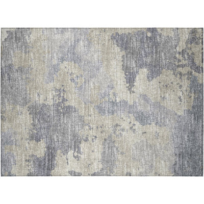 Werter Washable Abstract Indoor / Outdoor Rug