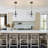 4-Light Modern Sputnik Sphere Glass Bubble Chandelier with Clear Globe Shade-1426746404