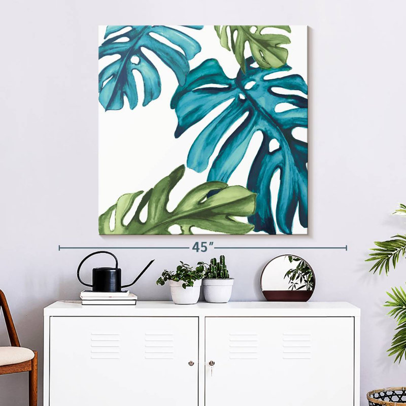 Harnek Palm Leaves III, 33" H x 33" W