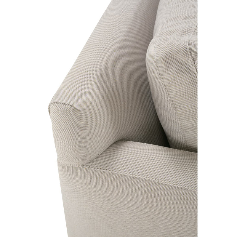 Sylvie Sectional, Cream Cotton Blend