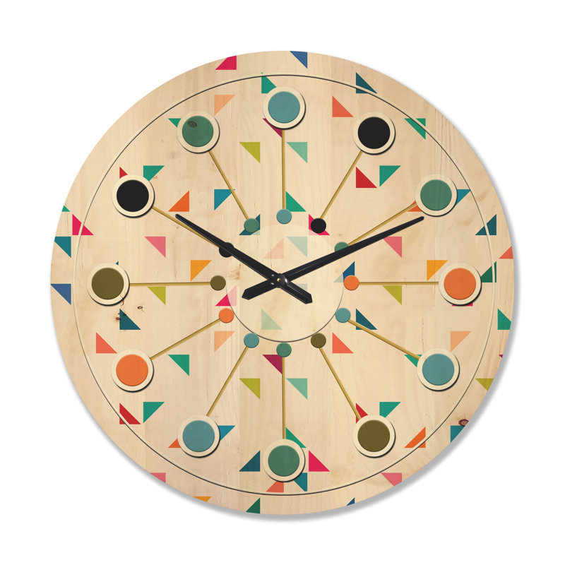 Solid Wood Wall Clock, Large