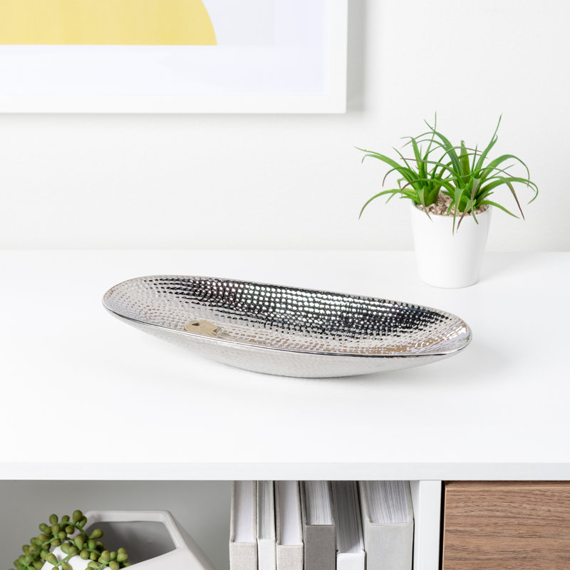Assiette décorative Alicha, H 1,75 po x l 12 po x P 4,5 po