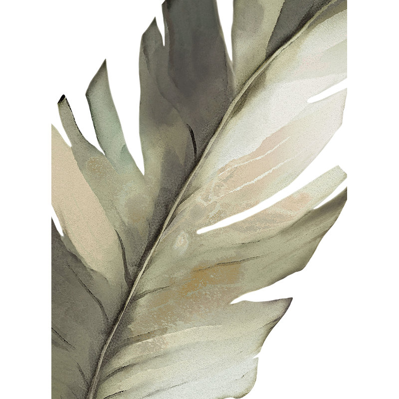 Décalcomanie murale Banana Jungle Leaves, Vert safari
