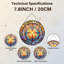 Vitrail de vitrail H 7,8 po-1761894918