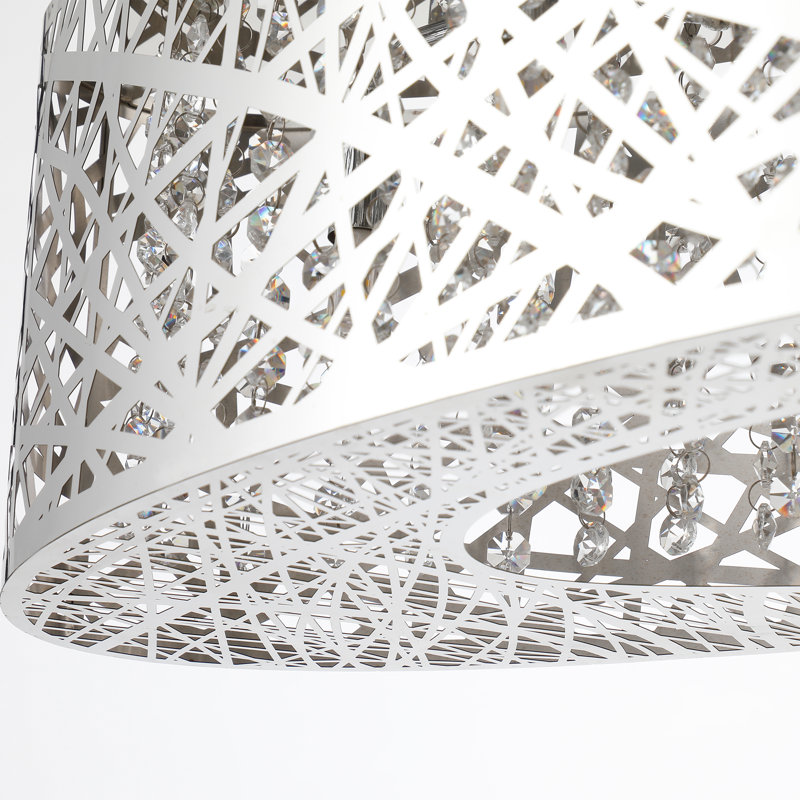 Lustre cylindrique unique à 8 lumières Buco