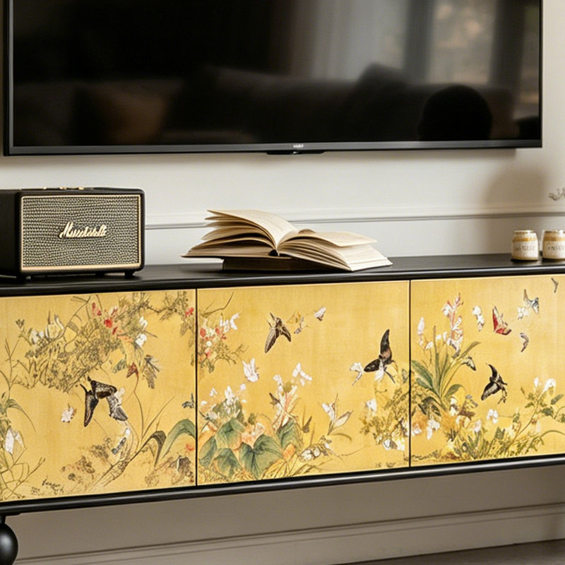 Meuble télé avec rangement Luxury, 23.62"H x 70.86"L x 15.74"W