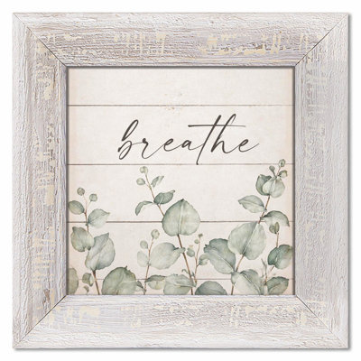 White Picture Frame with Distressed Finish