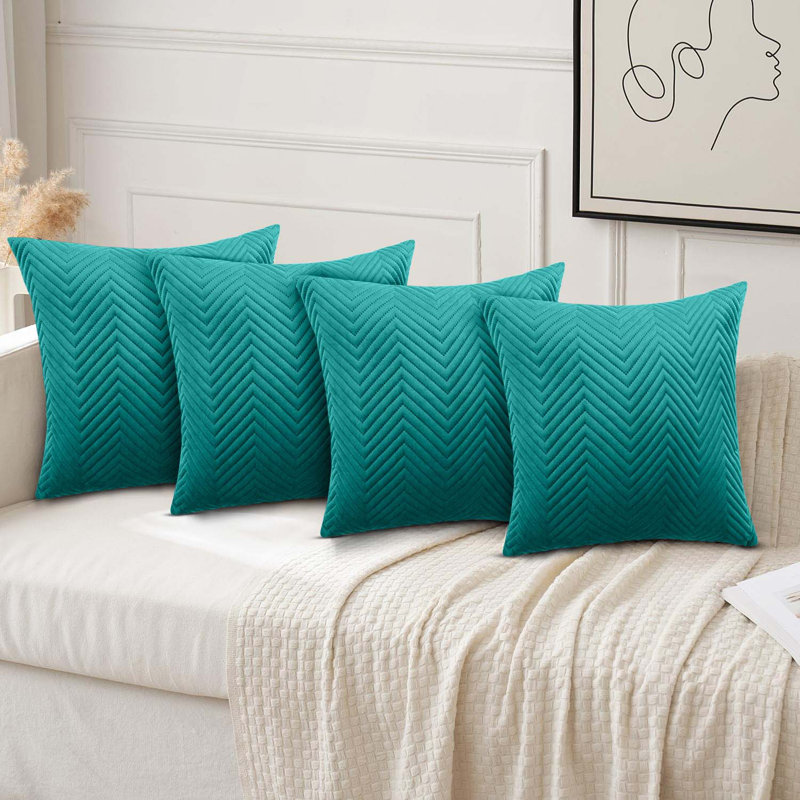 Square Throw Cushion Pad, Emerald