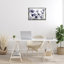 «Dusk Delight Blue Florals», art mural sur toile flottante grise, design par Albert Koetsier-844034379-843189532