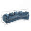 Ensemble de canapé modulaire modulaire avec coussins Chenille-859517425