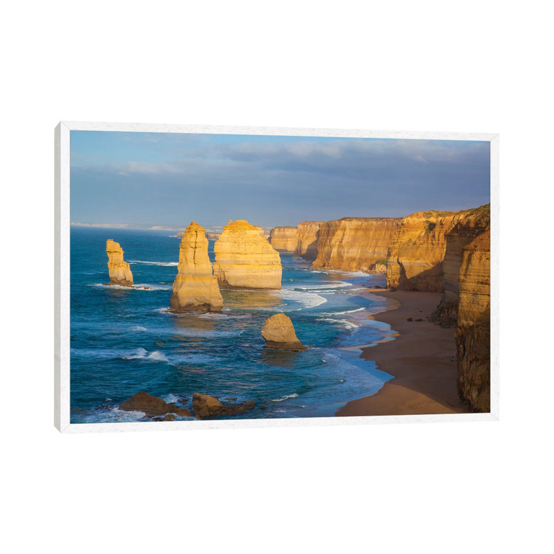 Twelve Apostles, Port Campbell National Park Along The Great Ocean Road In Victoria, Australia. by Michele Niles - Print on Canvas