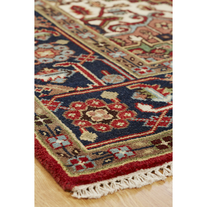 Marshallton Wool Oriental Area Rug, Rectangle 8' x 10'