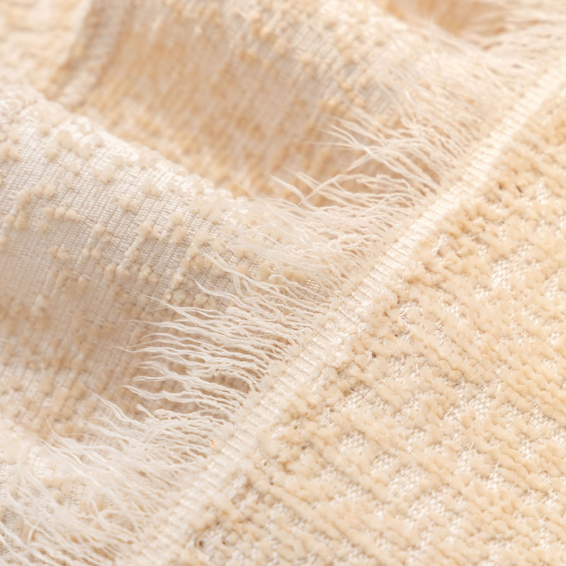 Box Cushion Slipcover, 71" H x 134" W, Beige Chenille