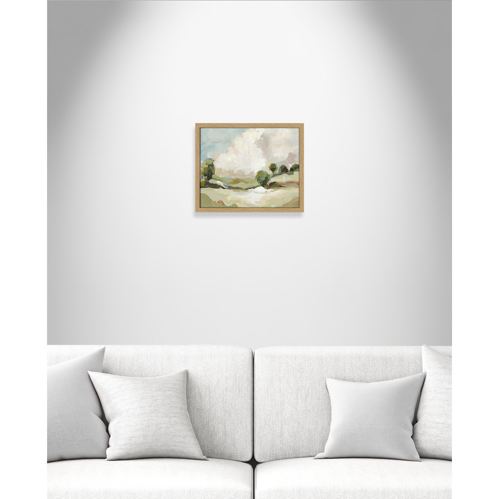 Pastoral Land by Allison Pearce, 16" H x 19" W x 1.25" D, Brown