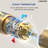 Thermostatic Shower Faucet System, Ceiling Mount High-Pressure Rainfall Dual Shower Head with Rough-In Valve-93876705